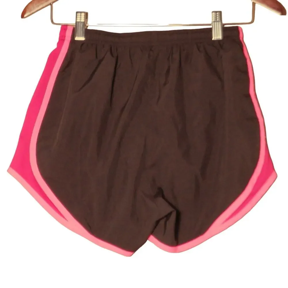 Nike Dri-Fit Womens Athletic Pull On Workout Shorts Black Pink XS NWOT